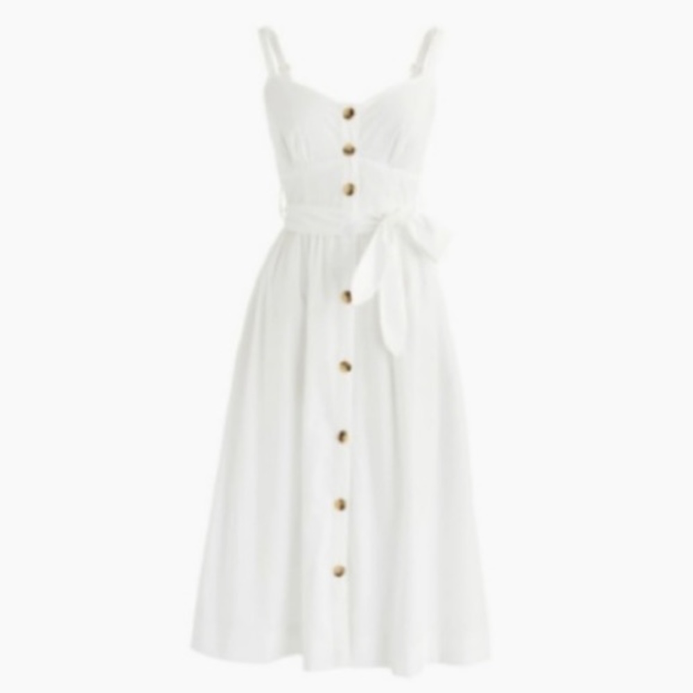 J.Crew Rossini Cotton-Poplin Dress